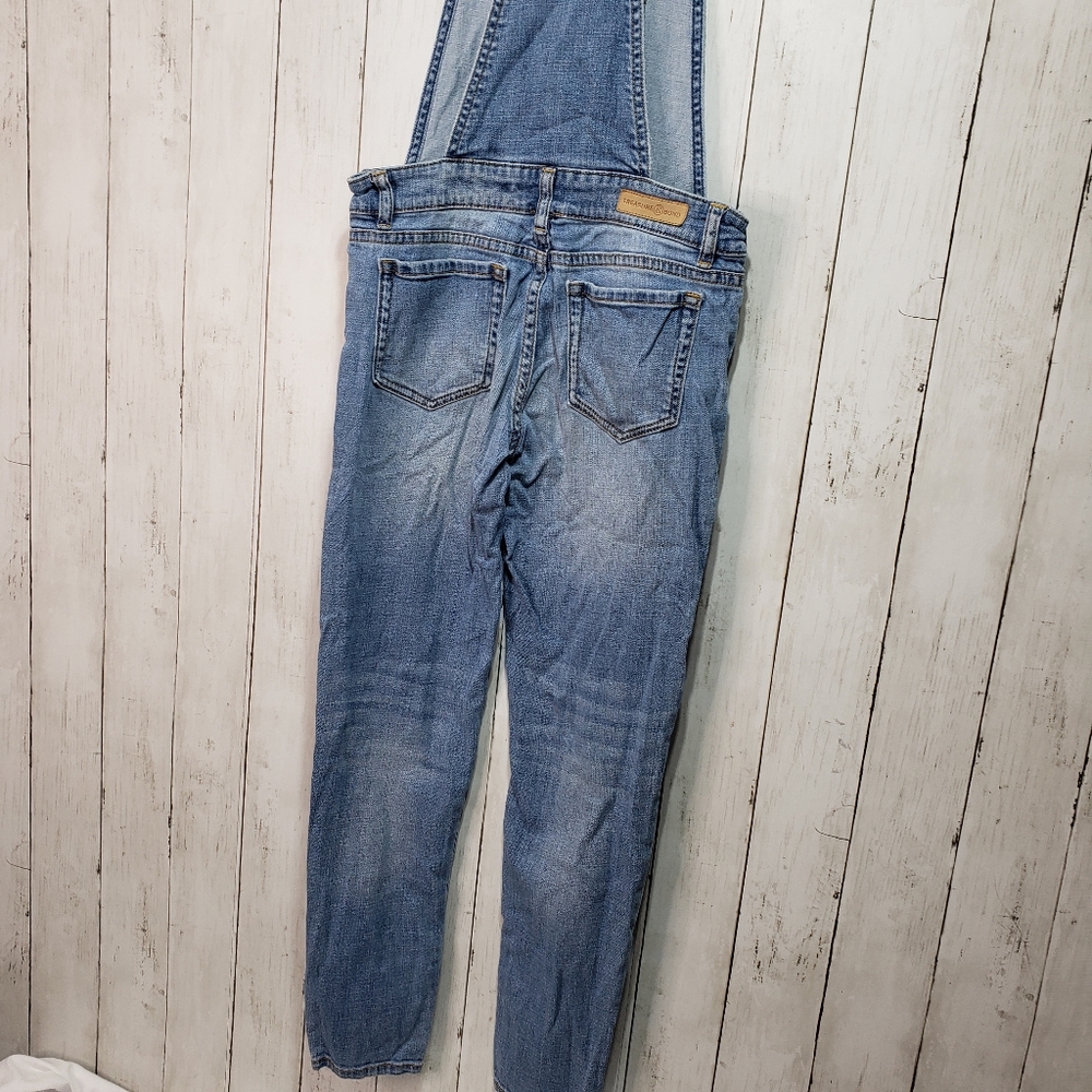 Treasure & Bond Girls Blue Denim Patchwork Overall - Picture 3 of 9